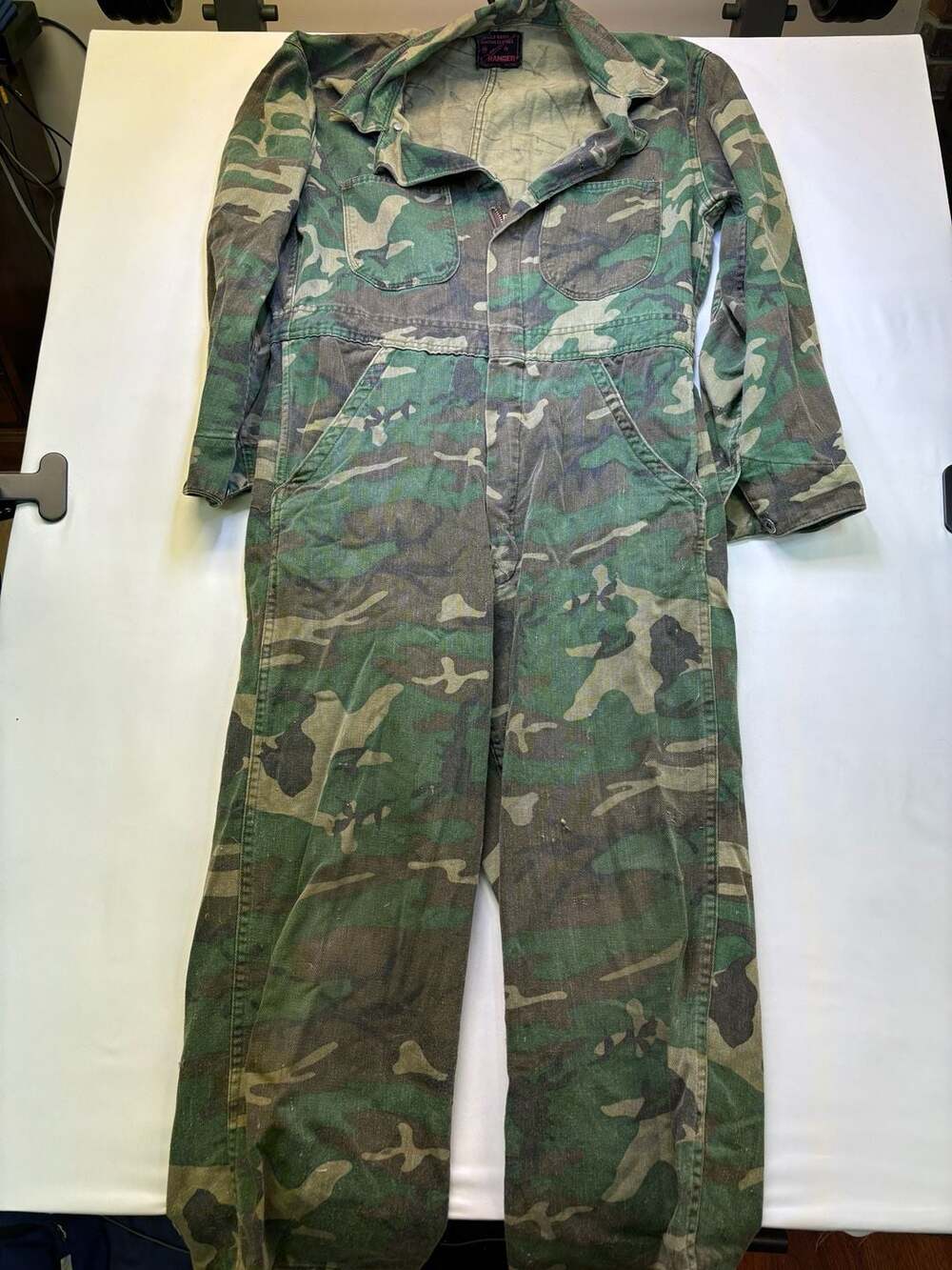 Vintage Ranger Field Rated Hunting Clothes Camouflage Coveralls Jumpsuit Medium
